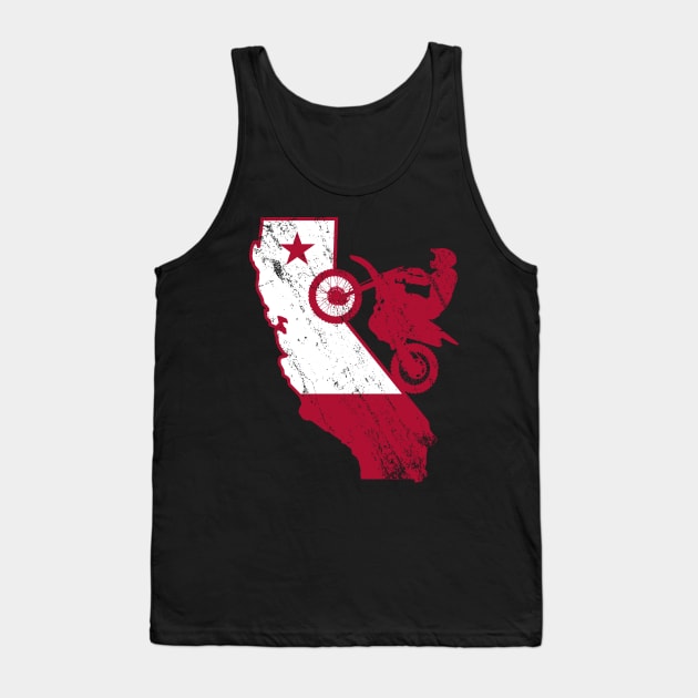 California Supercross Redline Wheelie Co Tank Top by GuiltlessGoods